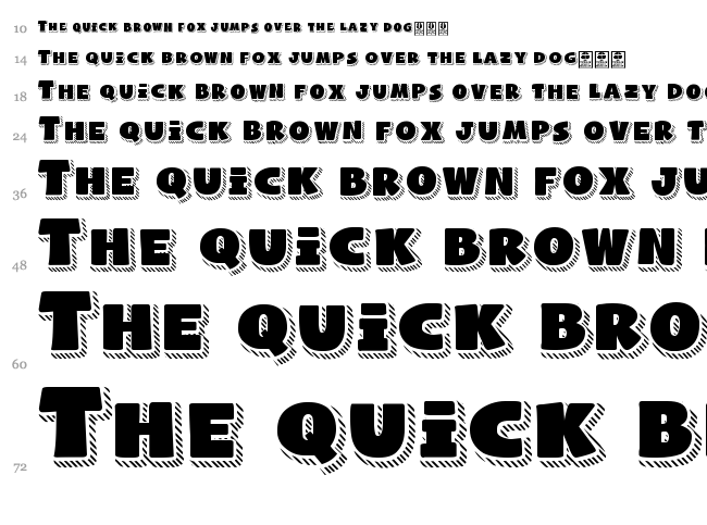 Naughty Squirrel font waterfall